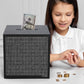 Hchangen Wooden Savings Challenge Box For Adults Kids, Wood Coin Piggy Bnak, Must Break To Open Money Box With Counter (Black, 7