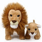 Ice King Bear Lion Father And Baby Stuffed Animals Lifelike Plush Toy 12 Inches Length