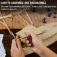 3D Airship Model Wood Laser Cut Hot Air Balloon With 1' Grids Fantasy Aerial Combat Terrain Map For D&D, Pathfinder, Warhammer And Other Tabletop Rpg