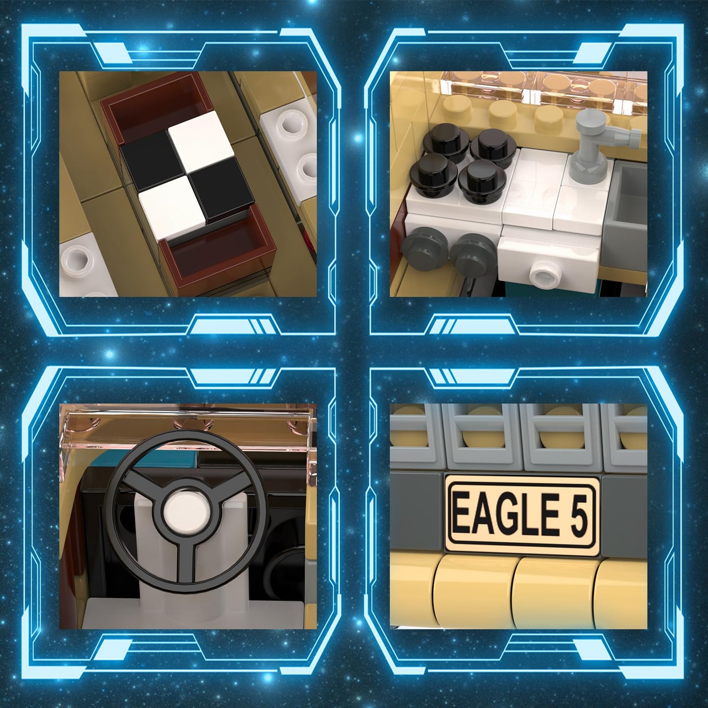 Eagle-5 Spaceballs Building Set, Spaceballs Movie Merchandise Mode Building Kit Compatible With Lego Set, Creative Collectible C