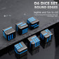 PCCECQEE DND Dice,D6 Dice DND,16mm D&D Metal Dice Set for Dungeons and Dragons with Blue Dice,Tenzi,Farkle,Yahtzee, Bunco or Tea