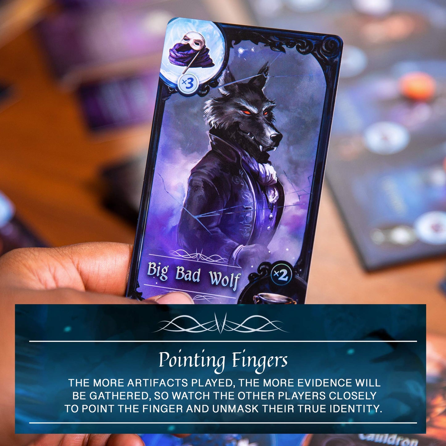 The Grimm Masquerade - Skybound Games, Fairy Tale Deduction & Strategy Family Board Game, Ages 8+, 2-4 Players, 30 Min
