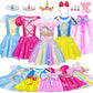 Princess Dress Up For Girl - Dress Up Clothes For Toddler Girl, Princess Toys Christmas Birthday Gifts For 3 4 5 6 7 Little Girl