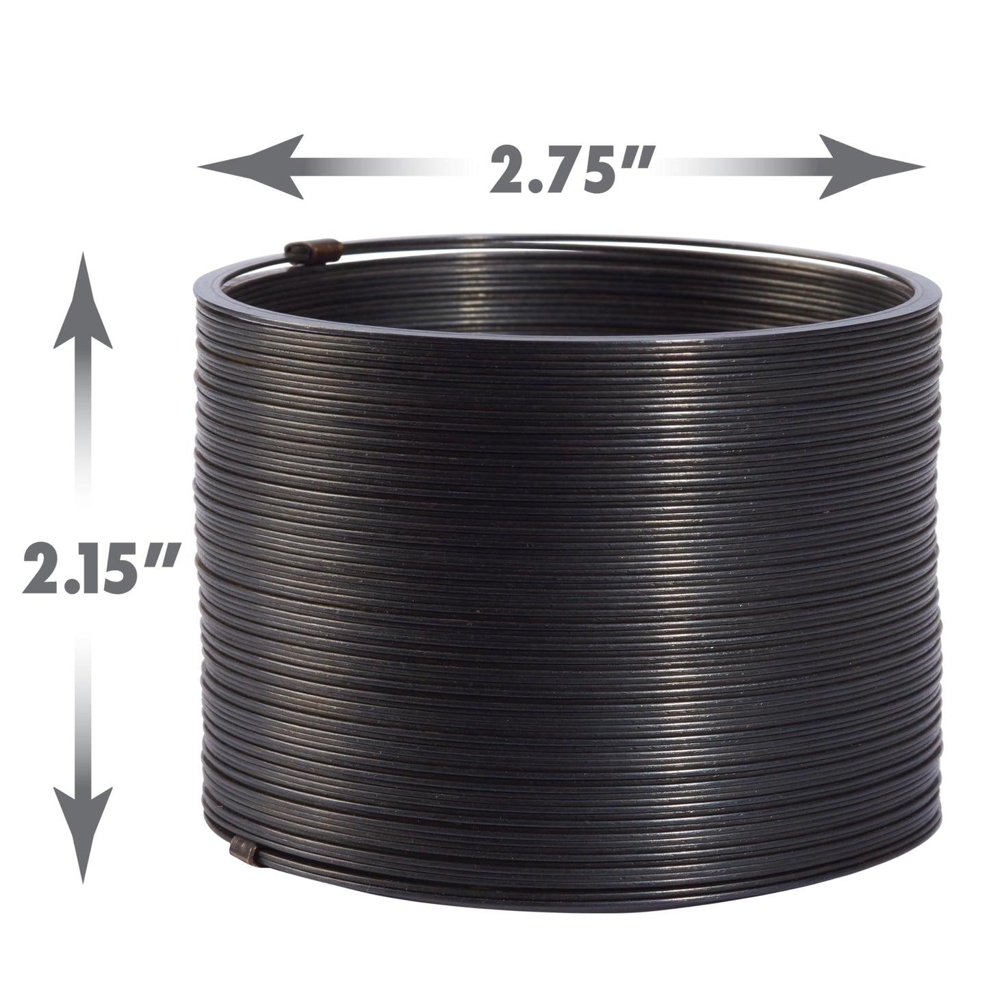 Just Play Collector’s Slinky - Original Black Metal Walking Spring Toy, Small, Fidget & Party Favor for Kids Ages 5+ (Model 03110)
