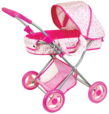 Lissi Deluxe Doll Pram With African American Baby Doll