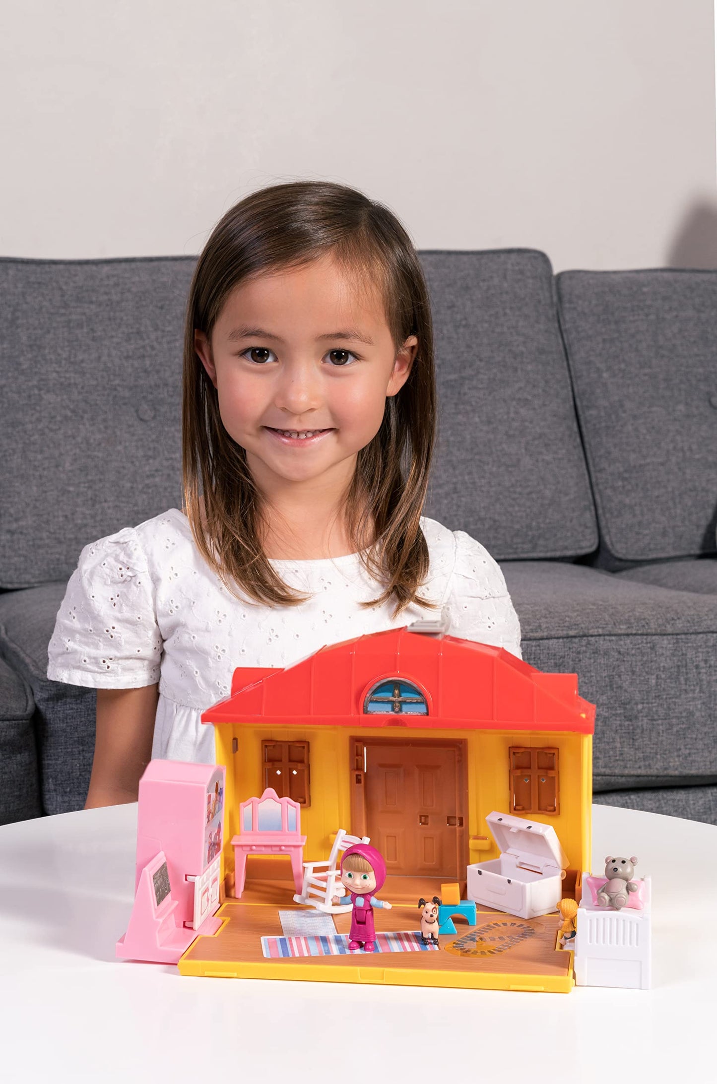 Masha and The Bear Mashas House Playset Toys for Kids, Ages 3+