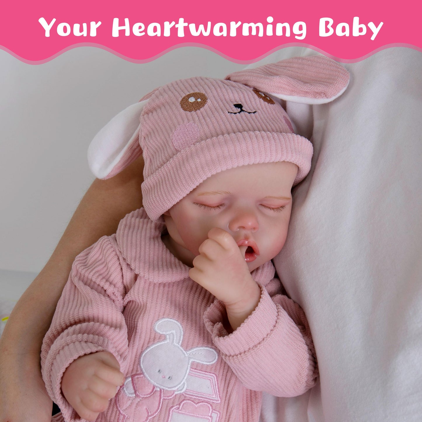 Milidool Lifelike Reborn Baby Dolls Girl-20 Inch Baby Soft Body Realistic Newborn Full Vinyl Body Sleeping Real Life Baby Dolls