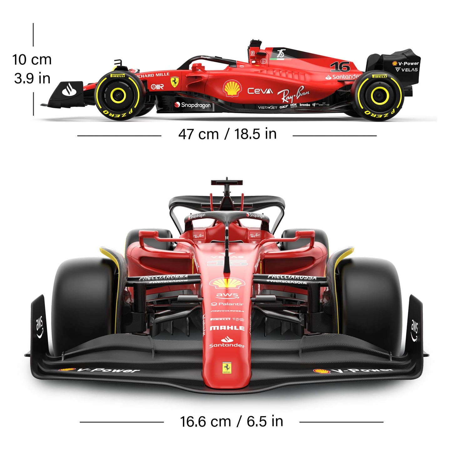 Voltz Toys Authentic Licensed 1:12 Ferrari F1 75 Remote Control Car - F1 Collection Rc Car Series For Kids And Adults - 2.4Ghz R