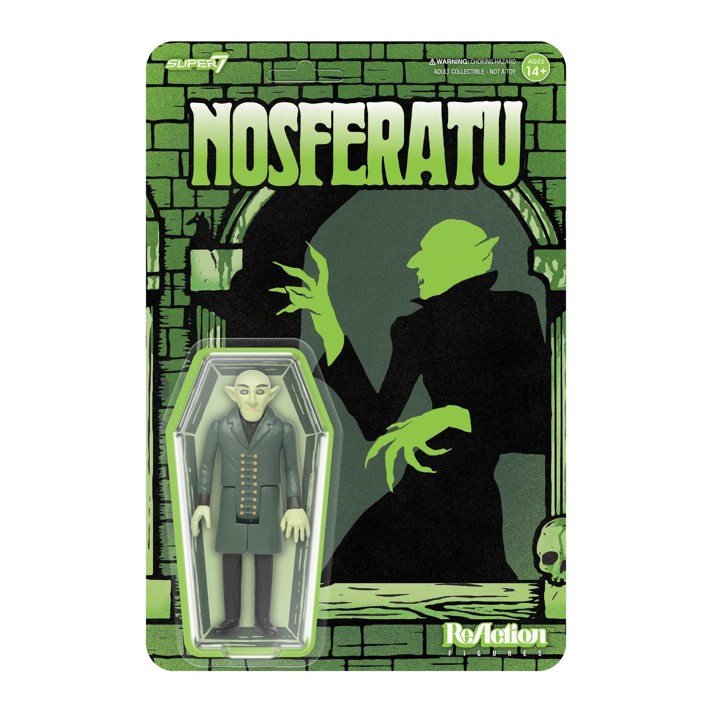Super7 Nosferatu (Film Poster) - 3.75'' Nosferatu Action Figure Classic Movie Collectibles and Retro Toys