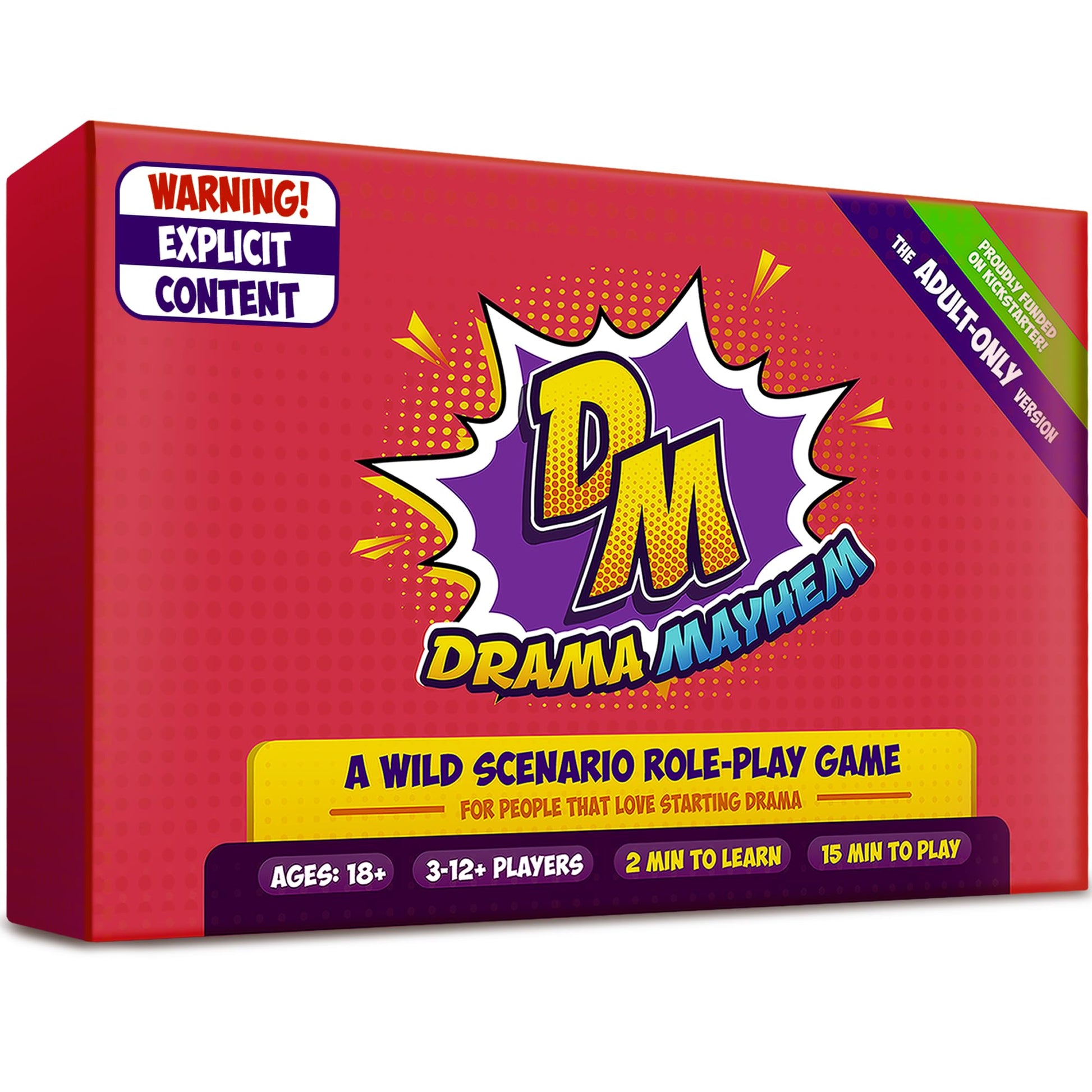 QUOKKA Drama Mayhem Funny mature-themed Card Game - mature-themed Original Pack - | Charades and Role-Playing Fun | Improv Games for Parties | Comedy Acting Game for Groups | Multiplayer Game for Game Night