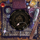 Ahandmaker Pendulum Board Set, Wooden Dowsing Divination Board Metaphysical Message Board With Crystal Pendulum Necklace For Wit