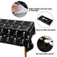 Iceyyyy 6 Packs Disposable Halloween Tablecloth - 54 x 108 Plastic Waterproof Halloween Tablecover, Rectangular Halloweens Skele