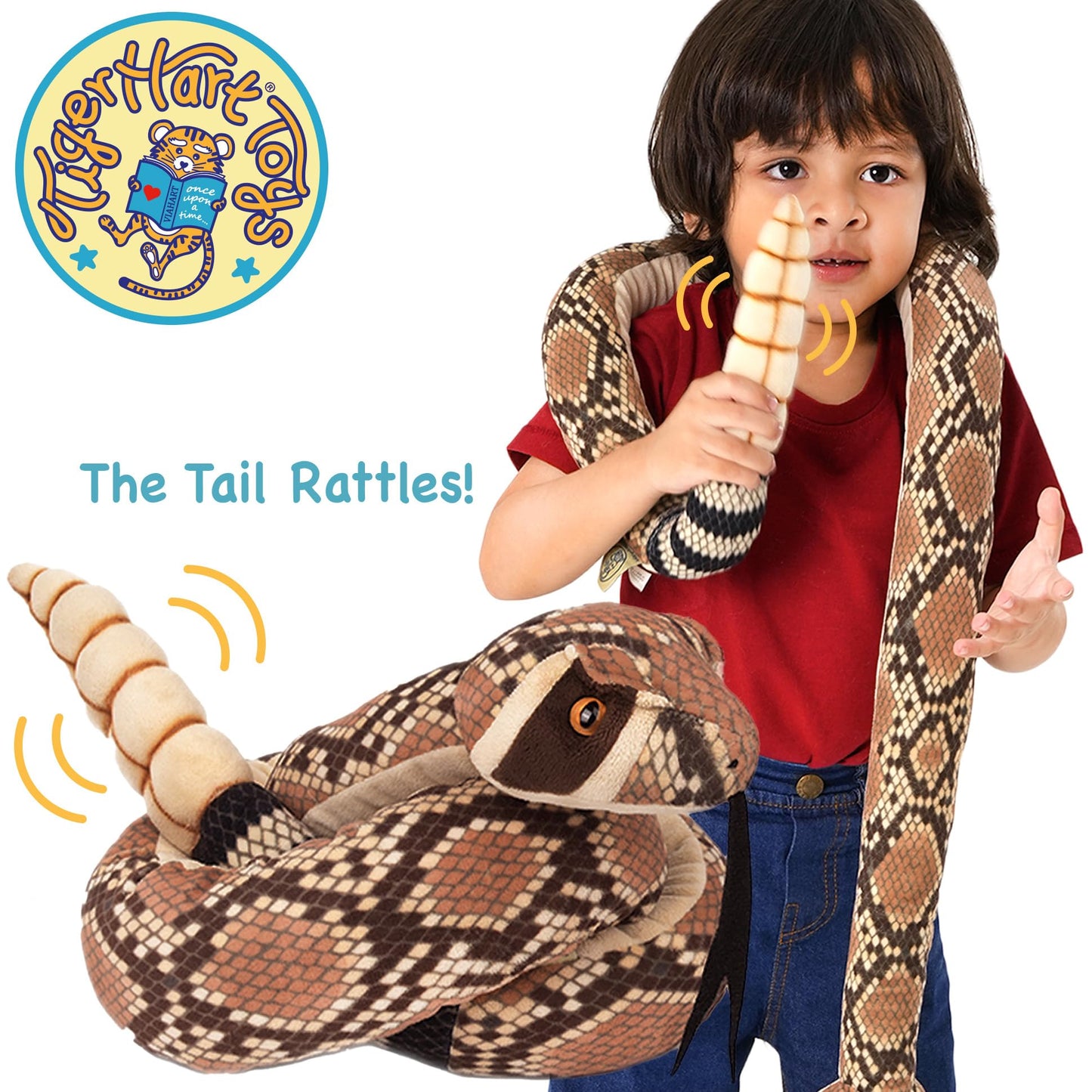 Tigerhart Rambo The Rattlesnake - 55 Inch Stuffed Animal Plush