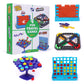 Point Games 4-in-1 Travel Games Set - Fun Airplane & Road Trip Essentials for Kids, Easy Storage, Critical Thinking & Brain Development