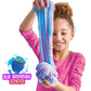 SLIMYSAND Moldable Cloud Slime, 1.5lb Berry Scented, Blue/Purple Marbled, Non-Stick Sensory Play in Reusable Bucket, Model 204669