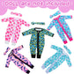 Unicorn Element 5 Sets 14-18 Inch Baby Doll Clothes Outfits Casual Wear For 17 Inch Baby Doll 10 Pcs Girl Doll Clothes And Headbands For 15-18 Inch Doll