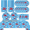 Airplane Birthday Party Supplies Serves 24 Plane Party Paper Plates Napkins Set Airplane Tablecloth Tableware Kit For Baby Showe
