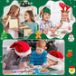 JUNEBRUSHS 150Pcs Christmas Erasers for Kids Bulk, Cute Mini Peppermint Candy Cane Pencil Erasers Novelty Holiday Erasers for St
