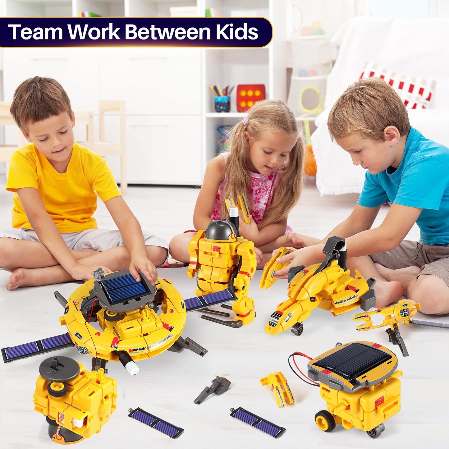 Stem Projects For Kids Ages 8-12, Science Kits, Solar Space Toys Gifts For 8-14 Year Old Teen Boys Girls, 120Pcs Building Experiments Robots For Teenage Ages 9 10 11 12.