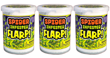 JA-RU Spider Infested Flarp Putty (3 Units) Squishy Sensory Gross Toys for Easter, ADHD Autism Spider Web Toy, Great Party Favor