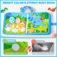 Joycat Toddler Dinosaur Busy Book, Busy Board For 2 3 4 5Year Old -Travel Toy Quiet Activity Book, Life Skills & Fun Games - Autism Sensory Toy, Toddler Easter Basket Stuffers Gifts