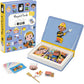 Janod - Magnéti'Book Métiers – Magnetic Educational Game 48 Magnets + 16 Model Cards – Fsc Cardboard Children'S Toy – From 3 Years, J02597
