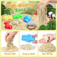 Lorfancy 112 Pcs Animal Sensory Bin Toys Kids Play Sand Kit Toddler Sandbox Toy Forest Animals Molds Sand Tools Diy Painting Pre