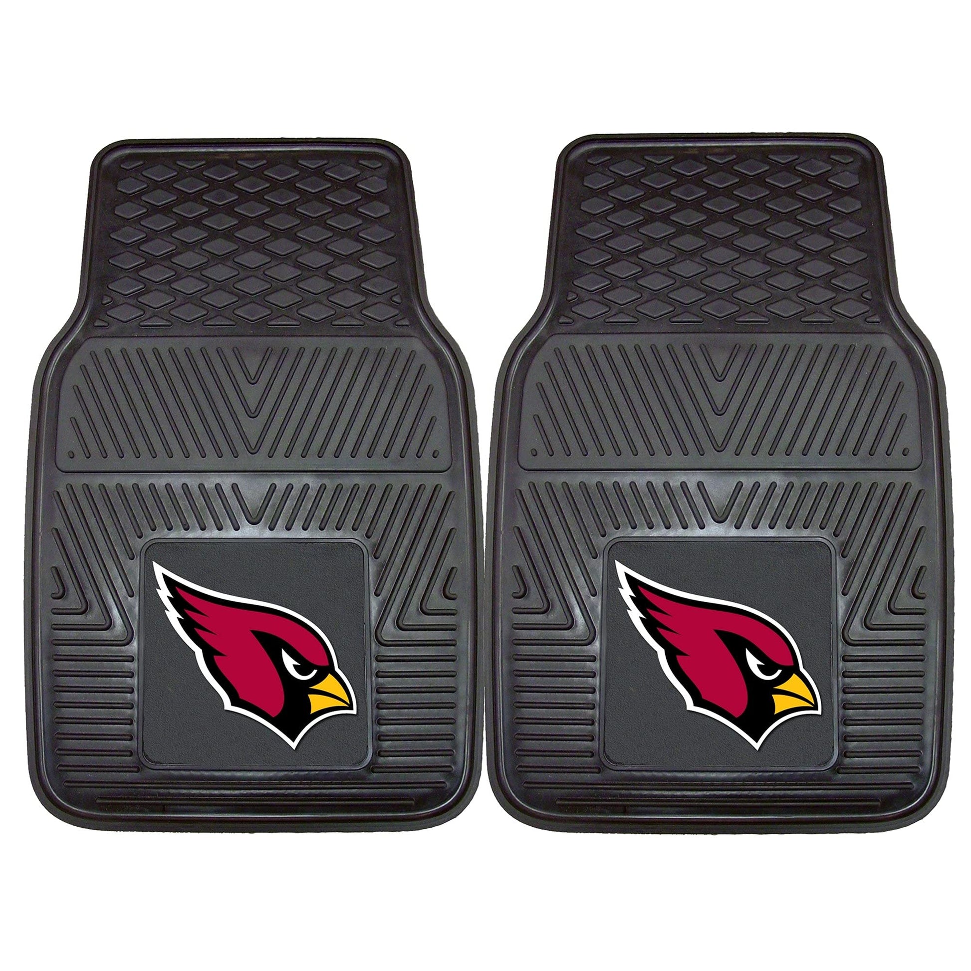 Arizona Cardinals 27 x 18 2-Pack Vinyl Car Mat Set