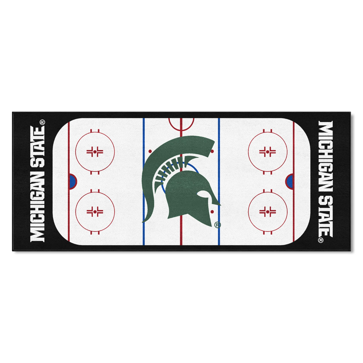 FANMATS 19522 NCAA -Michigan State Spartans Rink Runner - 30in. x 72in.