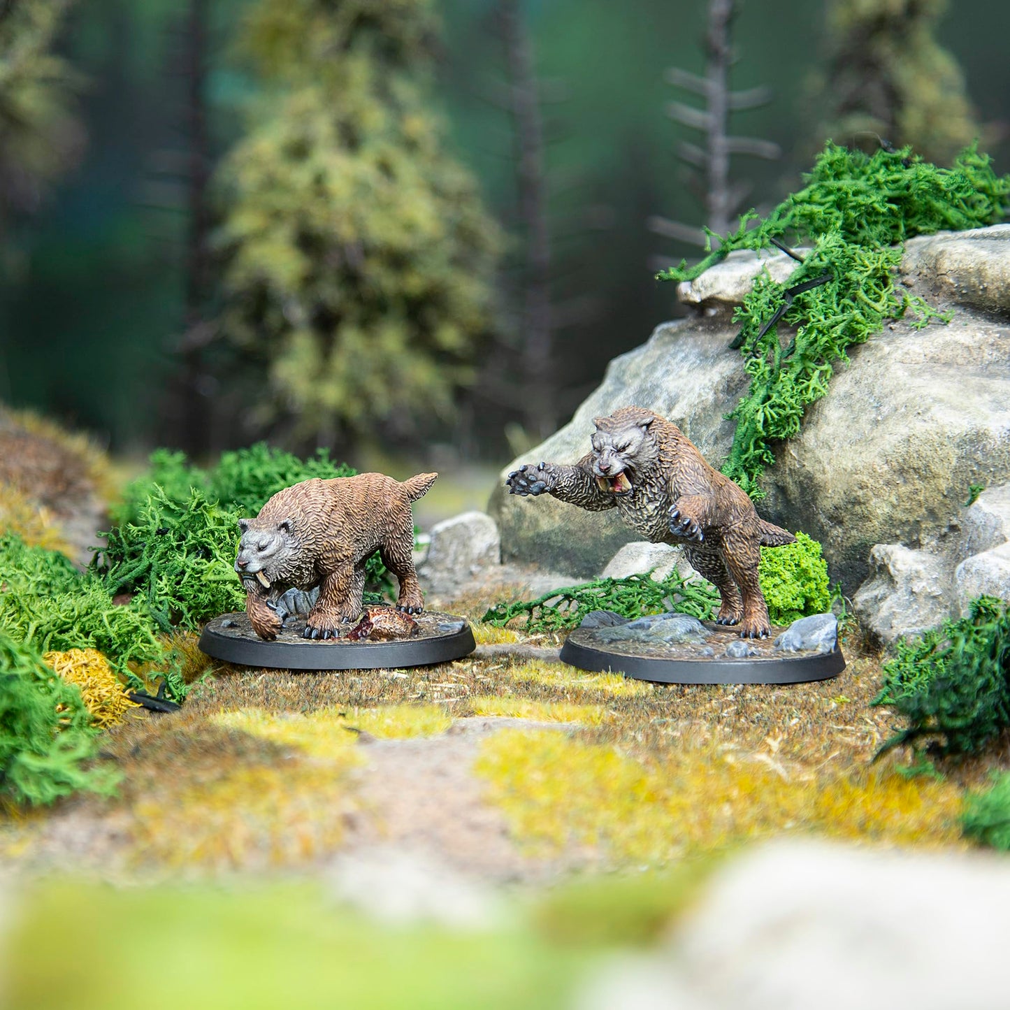 Modiphius: The Elder Scrolls: Call To Arms: Sabre Cats - 2 Miniatures, 32Mm Multi-Part Resin Unpainted Figures, Tabletop Rpg, Sc