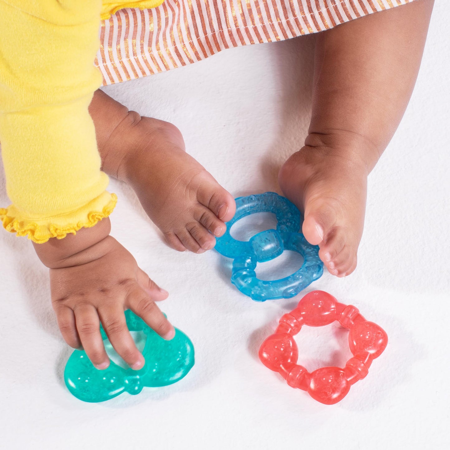 Bright Starts Stay Cool Teethers, Water-Filled & Chillable, BPA Free Teething Toy, Ages 3 Months+, Unisex, 3-Pack