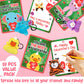 Aitbay Valentines Day Gifts Toys For Kids - 28 Packs Valentines Day Cards With Mini Animal Plush Toy Set - Valentine Exchange Cards Gift Classroom Prize Party Favors School Rewards Gift Exchange