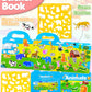 Benresive Reusable Sticker Books For Kids 2-4, Sticker Books For Toddlers 1-3, Toddler Sticker Book Age 2-4, Toddler Travel Toys Activities Crafts Gifts - Animals Sticker Book