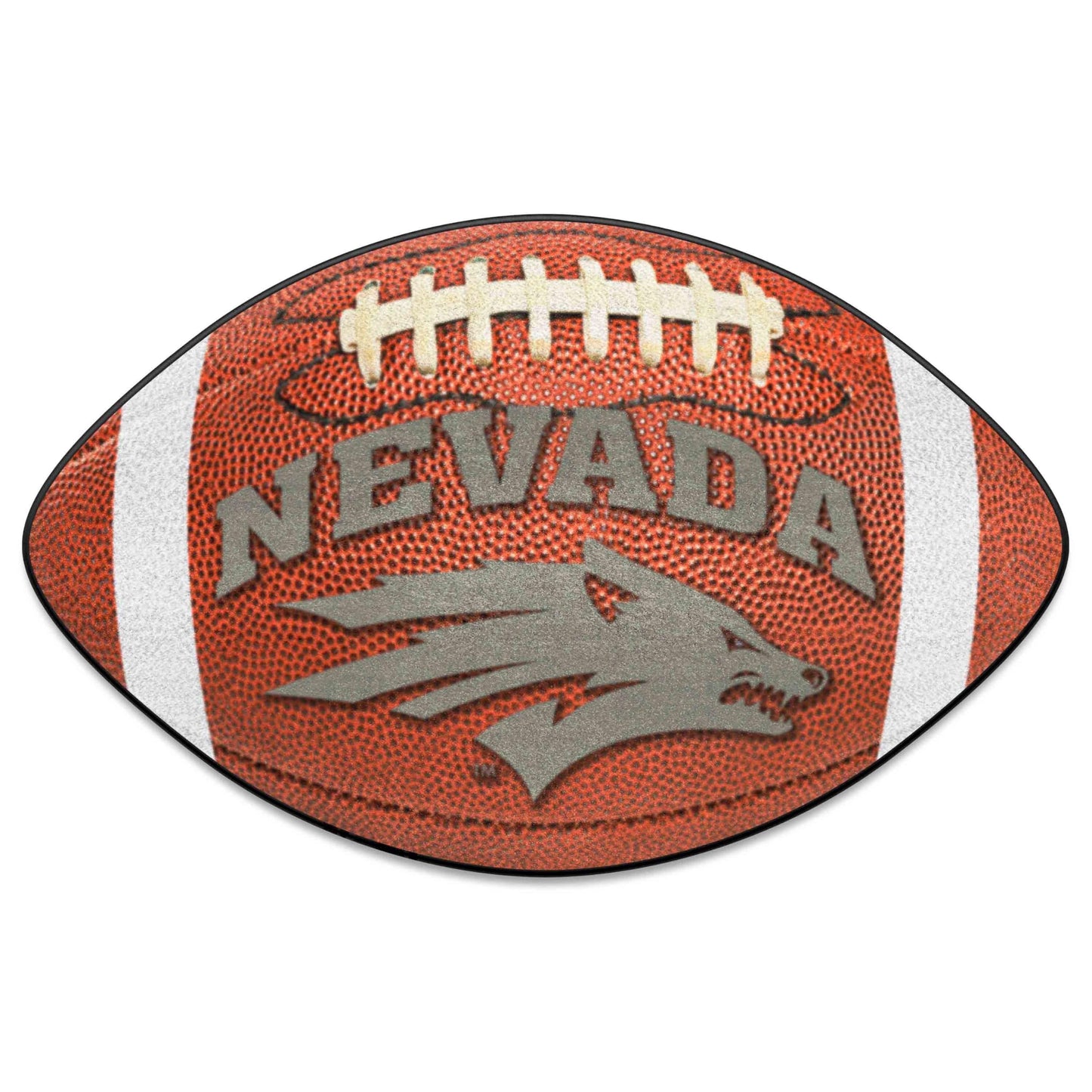 FANMATS 1001 Nevada Wolfpack Football Rug - 20.5in. x 32.5in. | Sports Fan Home Decor Rug and Tailgating Mat