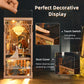 Minicity Diy Book Nook Kit For Adults, 3D Wooden Puzzle Bookend Bookshelf Insert Decor With Led Light And Dust Cover (Phantom Of