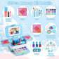 Yasinkidz 57 In 1 Kids Makeup Kit With 3-Color Led Mirror, Real Washable, Perfect Girl Birthday Gift, Age 3+