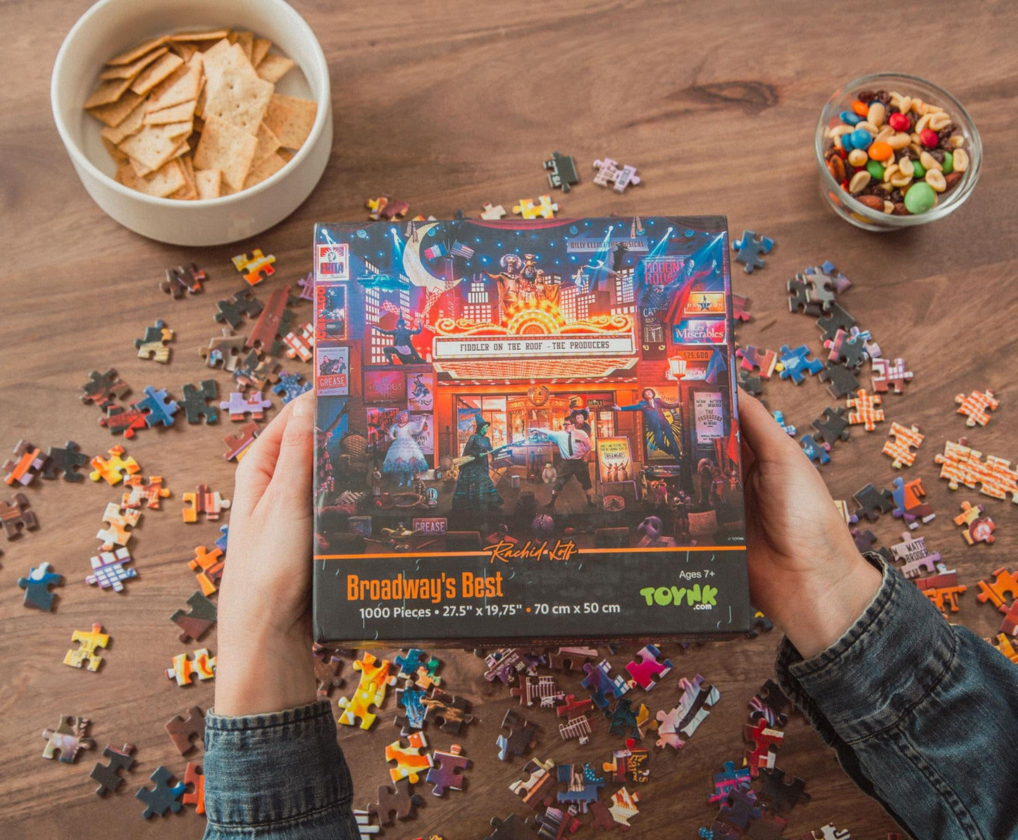 Broadway's Best 1000-Piece Jigsaw Puzzle by Rachid Lotf | Fun Brain Teaser  Toys & Games for Kids and mature-themeds | 28 x 20 Inches