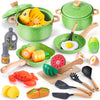 Play Kitchen Accessories Play Food Set For Kids, Stainless Steel Pots And Pans Cooking Set For Toddlers Pretend Food Toys, Kitch