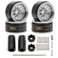 MEUS RACING 1.9'' Beadlock Wheels Rims, 120.5g Brass & Aluminum Deep-Dish Wheels for 1/10 RC Crawler SCX10 TRX4 VS4-10 Gen8 (D-T