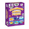 Ginimini Underwater Animals Puzzle For Kids 2 3 4 5 Years | Educational 2 Piece Puzzle For Memory & Motor Skills | Return & Birt