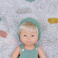 Miniland Clothes For Dolls 15'' Knitted Outfit Overall & Beanie Hat - Eco, Made In Spain, Quality, Role Play, Educational