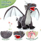 Muiteiur Large Grey Dragon Stuffed Animal Set, 21.6 Inch Mommy Dragon with 4 Babies & 2 Eggs, Soft Polyester Plush Toy for Kids
