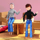 Fourluoo 6 Pcs Winter Christmas Doll Clothes 11.8 Inch Doll Sweater Outfits Long Sleeve Top Doll Clothing For Christmas Birthday