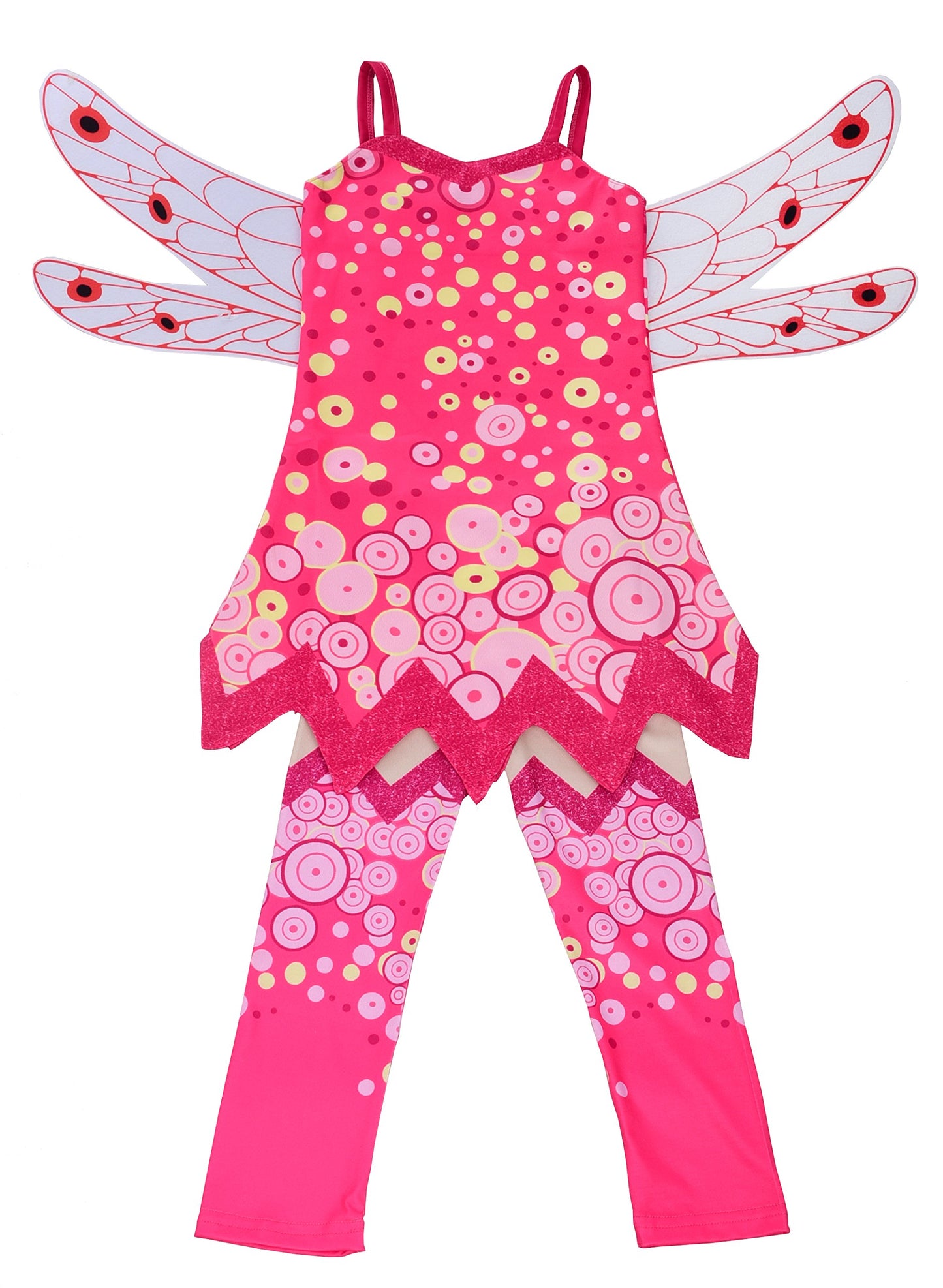 Lito Angels Mia Toddler Girls Costume Fairy Fancy Dress Up Halloween Party Outfit W-Wings & Pants Size 2-3T