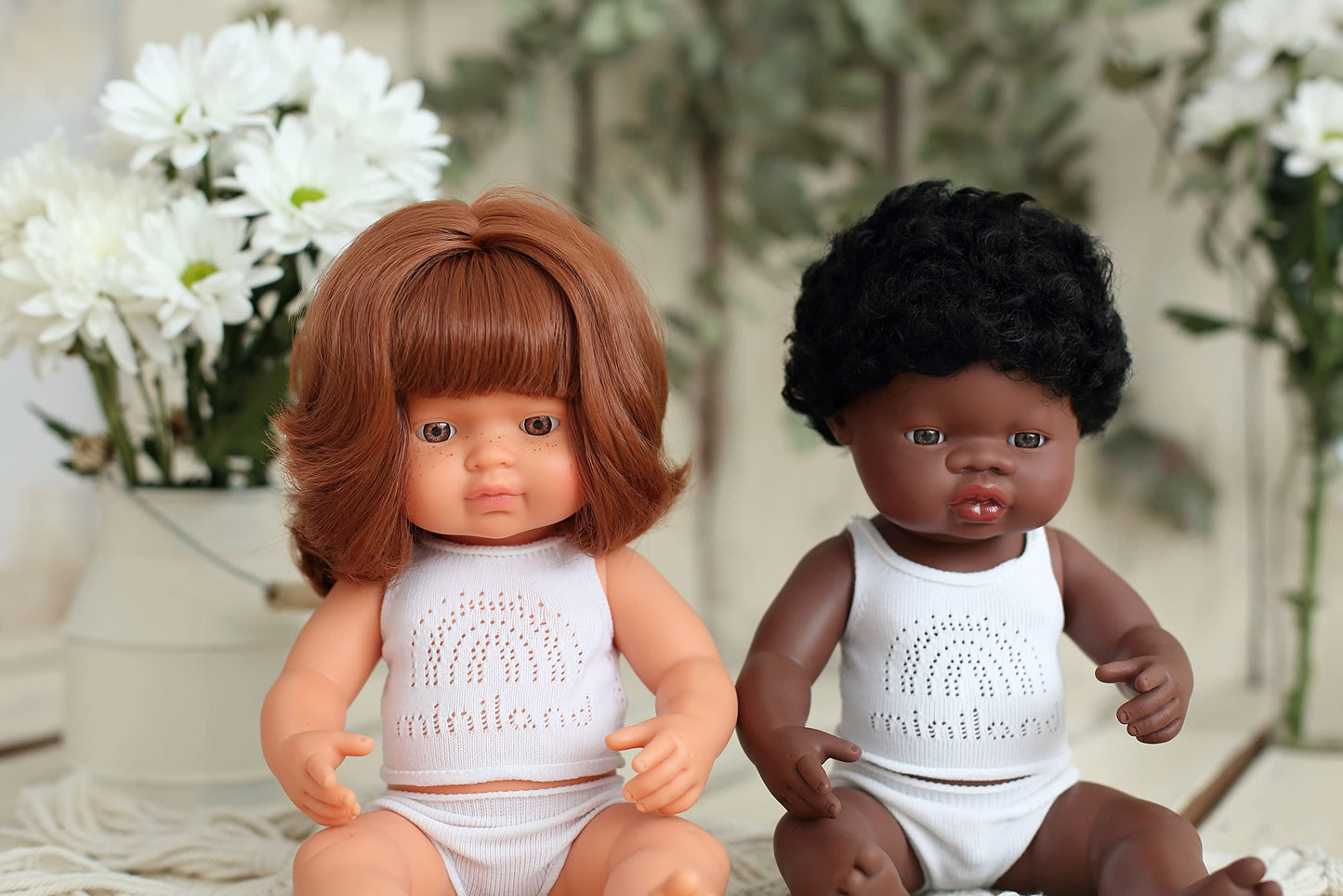 Miniland Doll 15'' African Girl (Box) - Made In Spain, Anatomically Correct, Quality