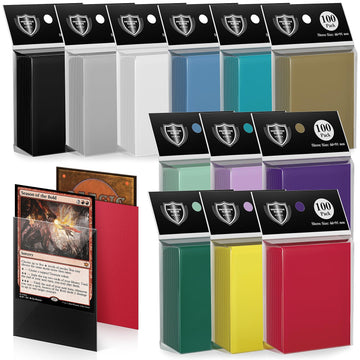 1200 Pack Card Sleeves, Matte Dual Trading Card Sleeves With Opaque Back & Smooth Shuffle, Tear Resistant Card Protectors For Mt