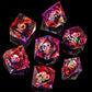 Role dice Skull DND Dice Set, Sharp Edged Resin Dice Set for Dungeons and Dragons, 7pcs RPG Polyhedral D&D Dice, MTG Role Playin