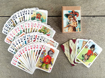 Flonzgift Secret Life Of Cats Playing Cards (Poker Deck 54 Cards All Different) Vintage Cats Postcards By Louis Wain