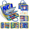 Urmywo Busy Board - Montessori Toys For 1 2 3 4 Year Old, Busy Book Toddler Activities With Fine Motor Skills, Autism Sensory Toys Gifts For Boys Girls, Travel Toys For Road Trip Plane Car