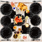 96 Pcs Black And Silver Party Supplies Paper Plates Napkins Silver Dot On Black Party Birthday Tableware Kit Black And White Bir